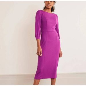 Boden Colette Ponte Dress Jewel Purple 4P